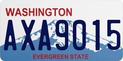 WA license plate AXA9015