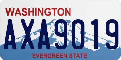 WA license plate AXA9019