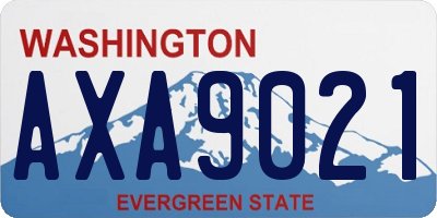 WA license plate AXA9021