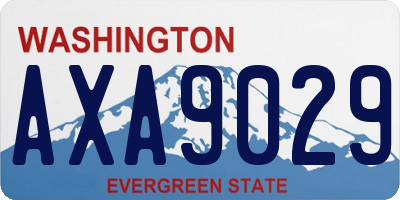 WA license plate AXA9029