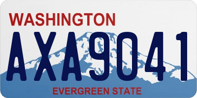 WA license plate AXA9041