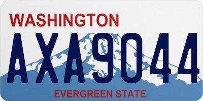 WA license plate AXA9044