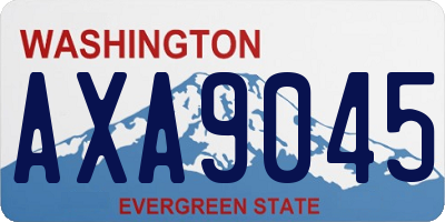 WA license plate AXA9045