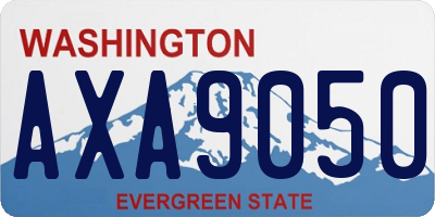WA license plate AXA9050
