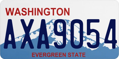 WA license plate AXA9054