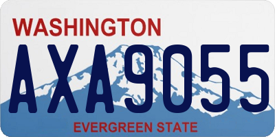 WA license plate AXA9055