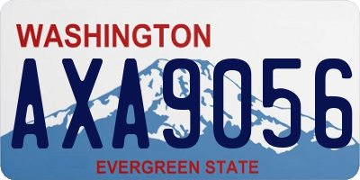 WA license plate AXA9056