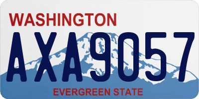 WA license plate AXA9057