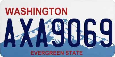 WA license plate AXA9069
