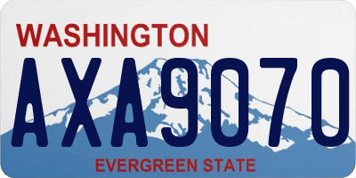 WA license plate AXA9070
