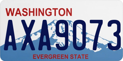 WA license plate AXA9073