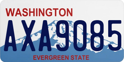 WA license plate AXA9085