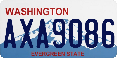 WA license plate AXA9086