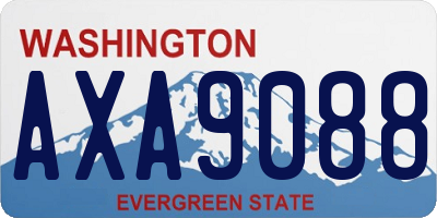 WA license plate AXA9088