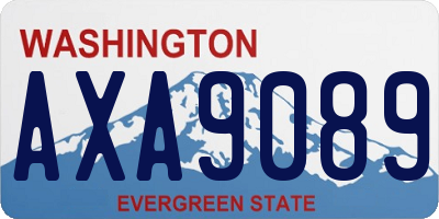 WA license plate AXA9089