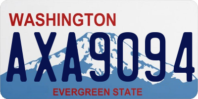 WA license plate AXA9094