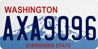 WA license plate AXA9096