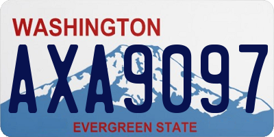 WA license plate AXA9097
