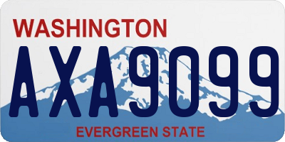WA license plate AXA9099