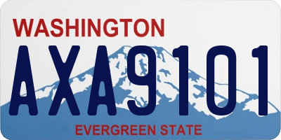 WA license plate AXA9101