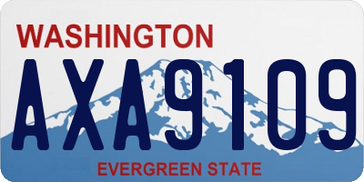 WA license plate AXA9109