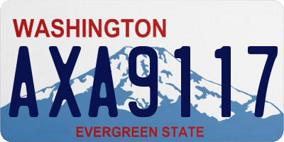 WA license plate AXA9117