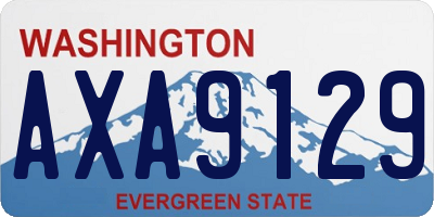 WA license plate AXA9129