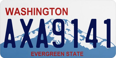 WA license plate AXA9141