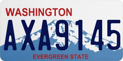 WA license plate AXA9145