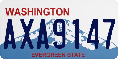 WA license plate AXA9147