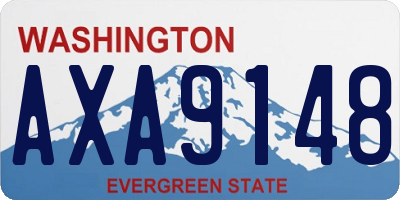 WA license plate AXA9148