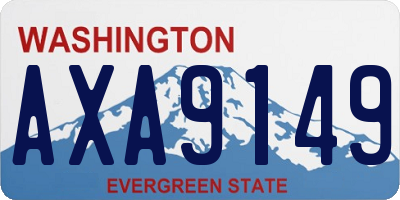 WA license plate AXA9149