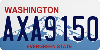 WA license plate AXA9150