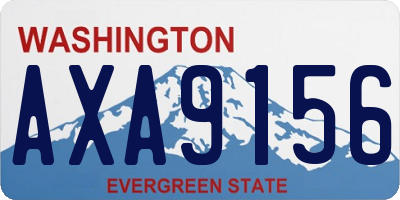 WA license plate AXA9156