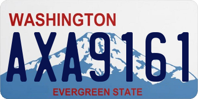 WA license plate AXA9161