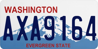 WA license plate AXA9164