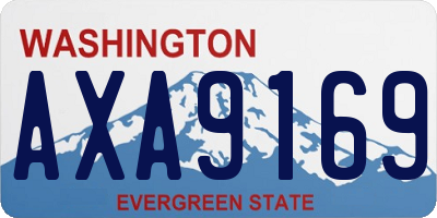 WA license plate AXA9169