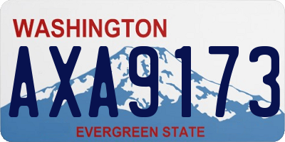 WA license plate AXA9173