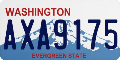 WA license plate AXA9175