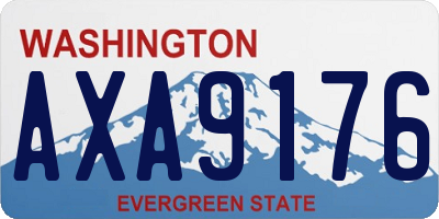 WA license plate AXA9176