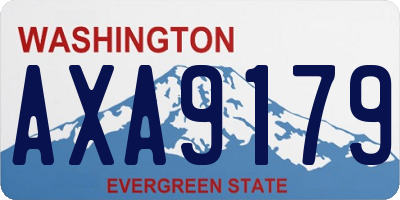 WA license plate AXA9179