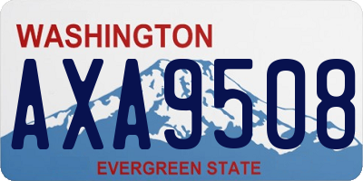 WA license plate AXA9508