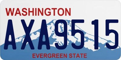 WA license plate AXA9515