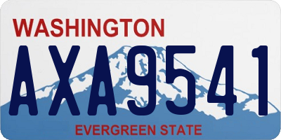 WA license plate AXA9541