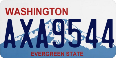 WA license plate AXA9544