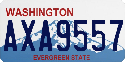 WA license plate AXA9557