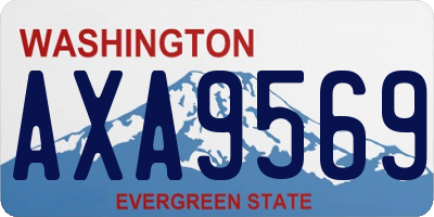 WA license plate AXA9569
