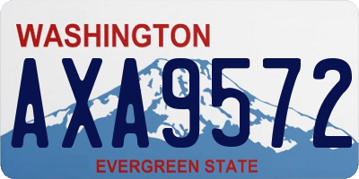 WA license plate AXA9572