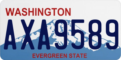 WA license plate AXA9589