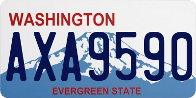 WA license plate AXA9590